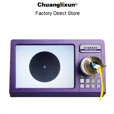 Behoorlijke werking Purple Fiber Inspection Microscope met 8" FTF 800*600PIX Display