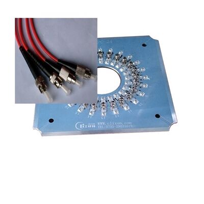 Verhardingsmateriaal van roestvrij staal S136 voor het polijsten van vezels voor ST-connectoren met 24 connectoren in één cyclus en invoegverlies ≤ 0,20 dB