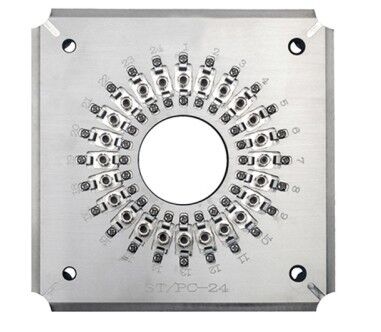 Verhardingsmateriaal van roestvrij staal S136 voor het polijsten van vezels voor ST-connectoren met 24 connectoren in één cyclus en invoegverlies ≤ 0,20 dB