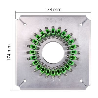 E2000/APC20 Port-optische glasvezelpoetsinstallatie voor FTTH-gebruik met S136-constructie van roestvrij staal