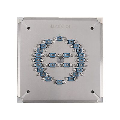 Universele LC APC 24-positiepoetsinstallatie met roestvrij staal S136 voor hoog efficiënt glasvezelpoeling