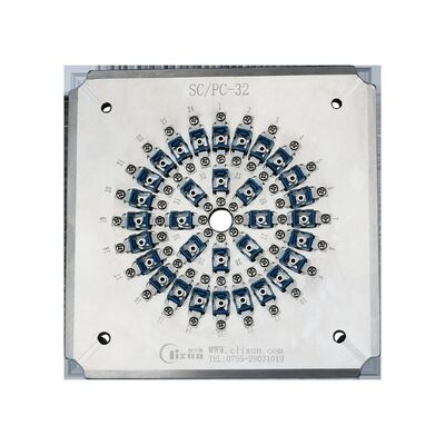 32 Hole Connector SC/UPC Polierapparaat met geharde roestvrij staal S136 Glasvezel Polier Jig