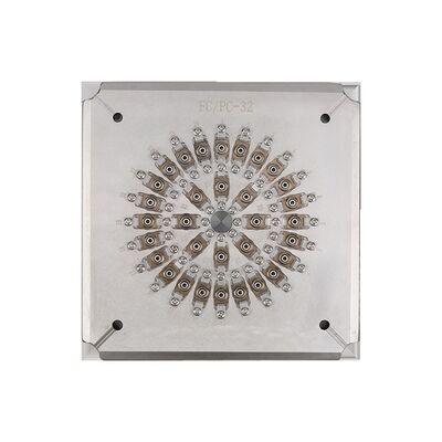 Hardened stainless steel S2316 glasvezelpoetsmachine voor FC-connectoren met 24/32/36 capaciteit en ≤0,20dB invoegverlies