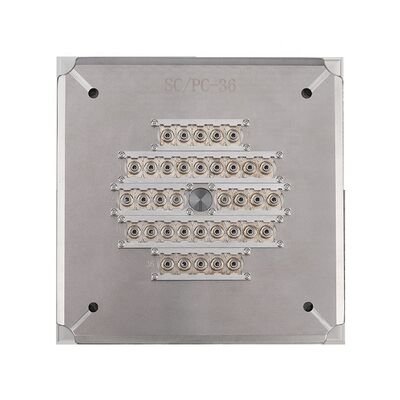 Hardened stainless steel S2316 glasvezelpoetsmachine voor FC-connectoren met 24/32/36 capaciteit en ≤0,20dB invoegverlies