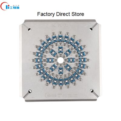 SC UPC Optische glasvezelpoetsinrichting met gehard roestvrij staal S136 voor 24 connectoren in één cyclus en invoegverlies ≤0,20 dB