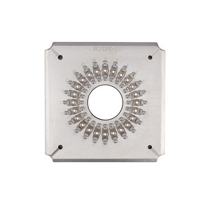 24-poort glasvezelpoetsmachine met een 2,5 mm-ferrulehouder en roestvrij staal S136