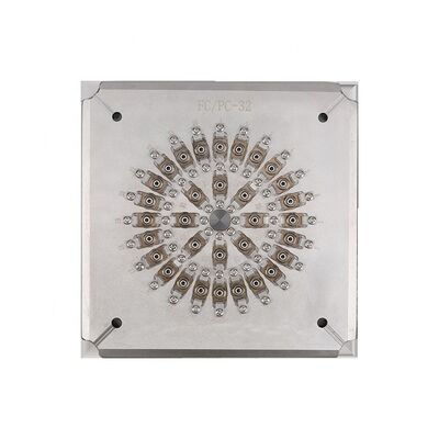 24-poort glasvezelpoetsmachine met een 2,5 mm-ferrulehouder en roestvrij staal S136