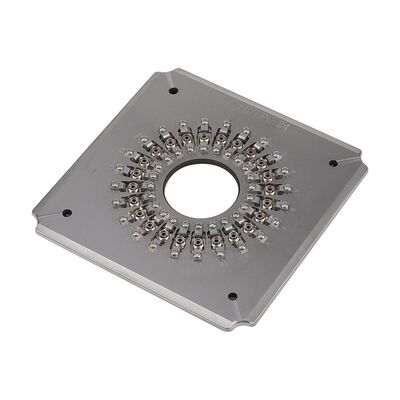 24 Port FC UPC Glasvezelpoetsmachine met gehard roestvrij staal S136 voor hoog efficiënt poetsproces van verbindingen