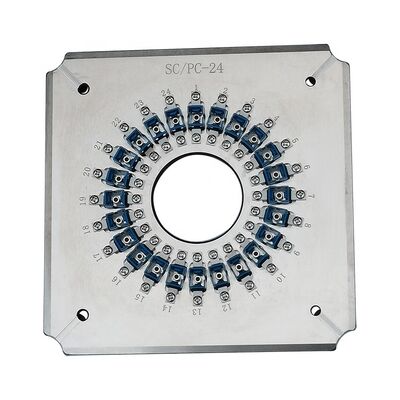 24 Port SC UPC Glasvezelpoetsinstallatie met gehard roestvrij staal S136 en invoegverlies ≤0,20 dB