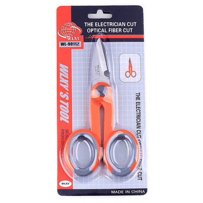 De oranje 14.5cm Snijder van de Hulpmiddelenkevlar van de Vezel Optische Kabel voor de Verbindingsdraad van de Vezelvlecht