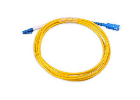 LAN Single Mode Optical Fiber-Verbindingsdraad, het Koord van het de Vezelflard van Sc Lc van het Testmateriaal