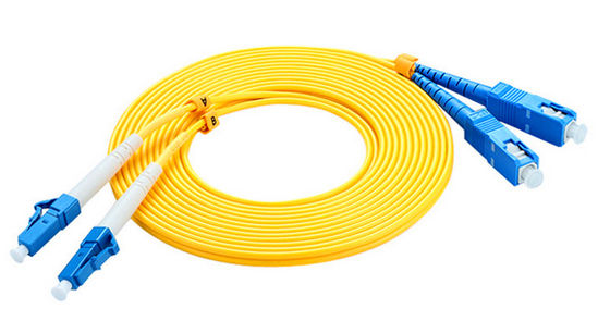 LAN Single Mode Optical Fiber-Verbindingsdraad, het Koord van het de Vezelflard van Sc Lc van het Testmateriaal