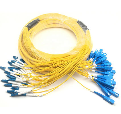 13m het Lc aan Lc Koord van het Vezelflard, het Gele Koord van het de Kabel Simplexflard van de Jasjedoorbraak