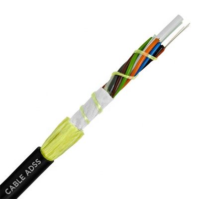 Adss 48 van het het Flardkoord van de Kern Luchtvezel Optische van de de Kabel Enige Wijze de Grote Spanwijdtelengten