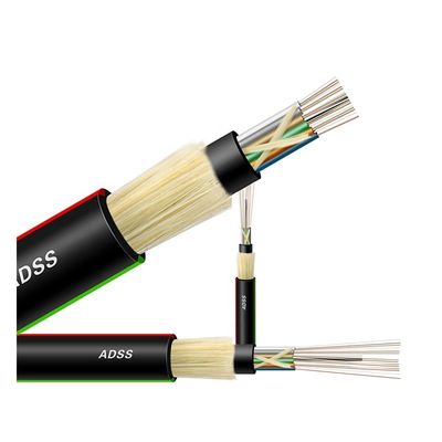 Adss 48 van het het Flardkoord van de Kern Luchtvezel Optische van de de Kabel Enige Wijze de Grote Spanwijdtelengten