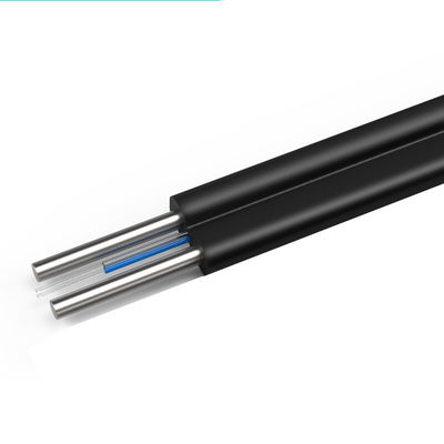LSZH/PVC het Koordkabel 1/2/3km van het vezel Optische Flard de Dalingskabel van Ftth van de Triplextrommel